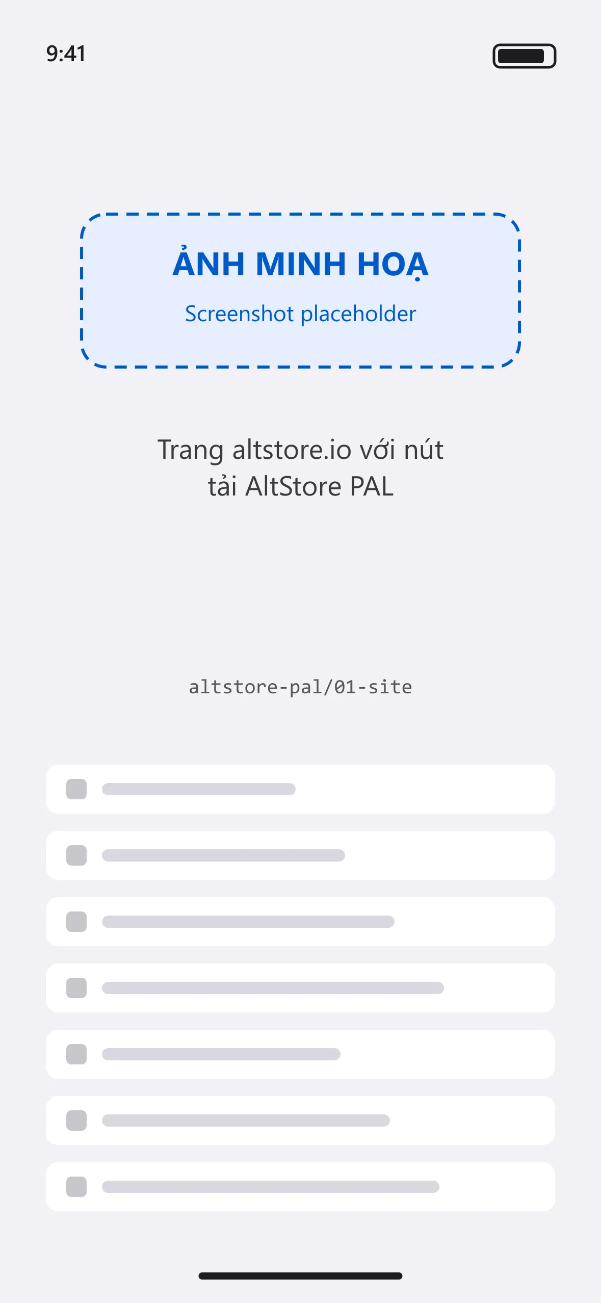 Trang altstore.io với nút tải AltStore PAL